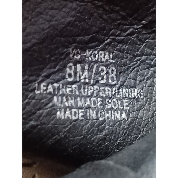 Vince Camuto Black Leather Koral Open Toe  Ankle Boots Women's Size 8M - Picture 4 of 8